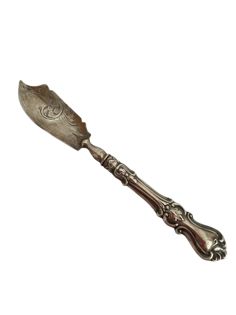 Antique silver early Victorian Butterknife.Having clear hallmark for Hillyard and Thomason - Image 2 of 3