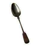 Large early Victorian Silver tablespoon. Fiddle shape. Extremely rare hallmark showing William