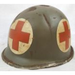 WW2 US Schulter Swivel Bale Medics Helmet.