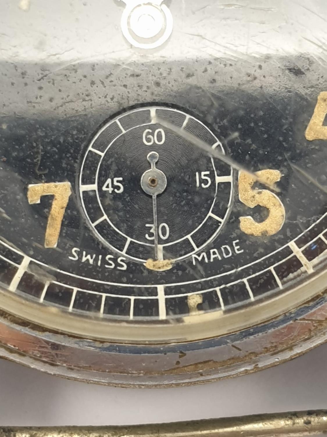 WW2 German Army Wrist Watch made by ?Bulla?. Marked ?DU? for Deutsch Heer. Working. - Image 2 of 6