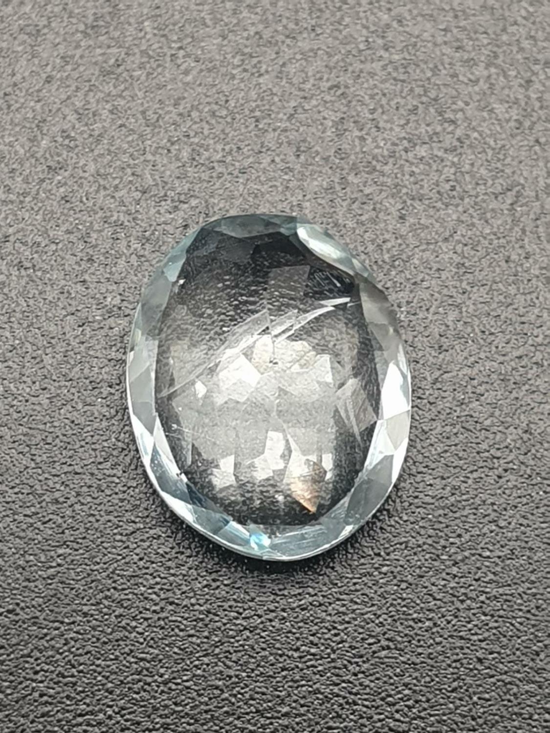 2.62 Cts Natural Aquamarine stone Oval shape IGL&I certified - Image 3 of 4