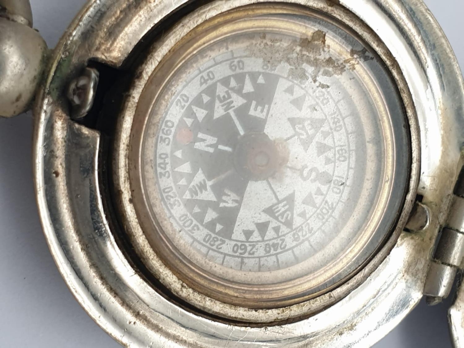 WW2 British Officers Cased Compass with a Royal Army Service Corps Badge - Image 4 of 6