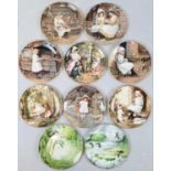 Eight Wedgewood and Two Royal Doulton Collectors Plates. Including: The Flower Girl and Canadian