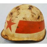 Vietnam War Era former Eastern Block Helmet given to North Vietnam and used a Security Force Helmet