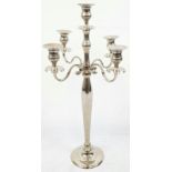 Glamourous Vintage Silver-Plated Candelabra. Five holders, very good condition. 59cm tall.