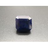 7.95 Cts Blue Sapphire in Octagonal step cut. 9.92 x 9.65 x 7.14 mm. Come with IGL&I Certificated