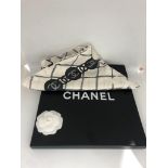 Chanel scarf with box and receipt; as new
