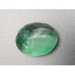 9.37 Cts Natural Emerald in Oval cut. 15.01 x 12.56 x 7.19mm. Come with IGL&I Certificated
