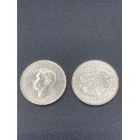 Pair of uncirculated World War II Florins, both 1942 ,incredible condition with no shading or