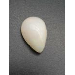 5.55 Cts Natural Fire Opal Gemstone in Pear Shape. 16.50 x 11.40 x 7.50mm. Come with GLI