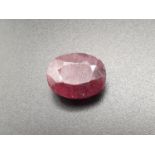 15.20 Cts Natural Ruby in Oval Shape Cut. 16.10 x 13 x 6.50mm. Come with GLI Certificated.