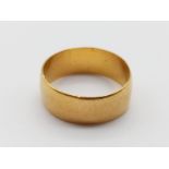22K Yellow Gold Ring/Band. Size K. 3.34g