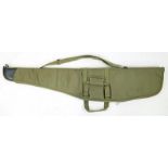Green Cloth Rifle Carrying Case. Good condition. 130cm long.
