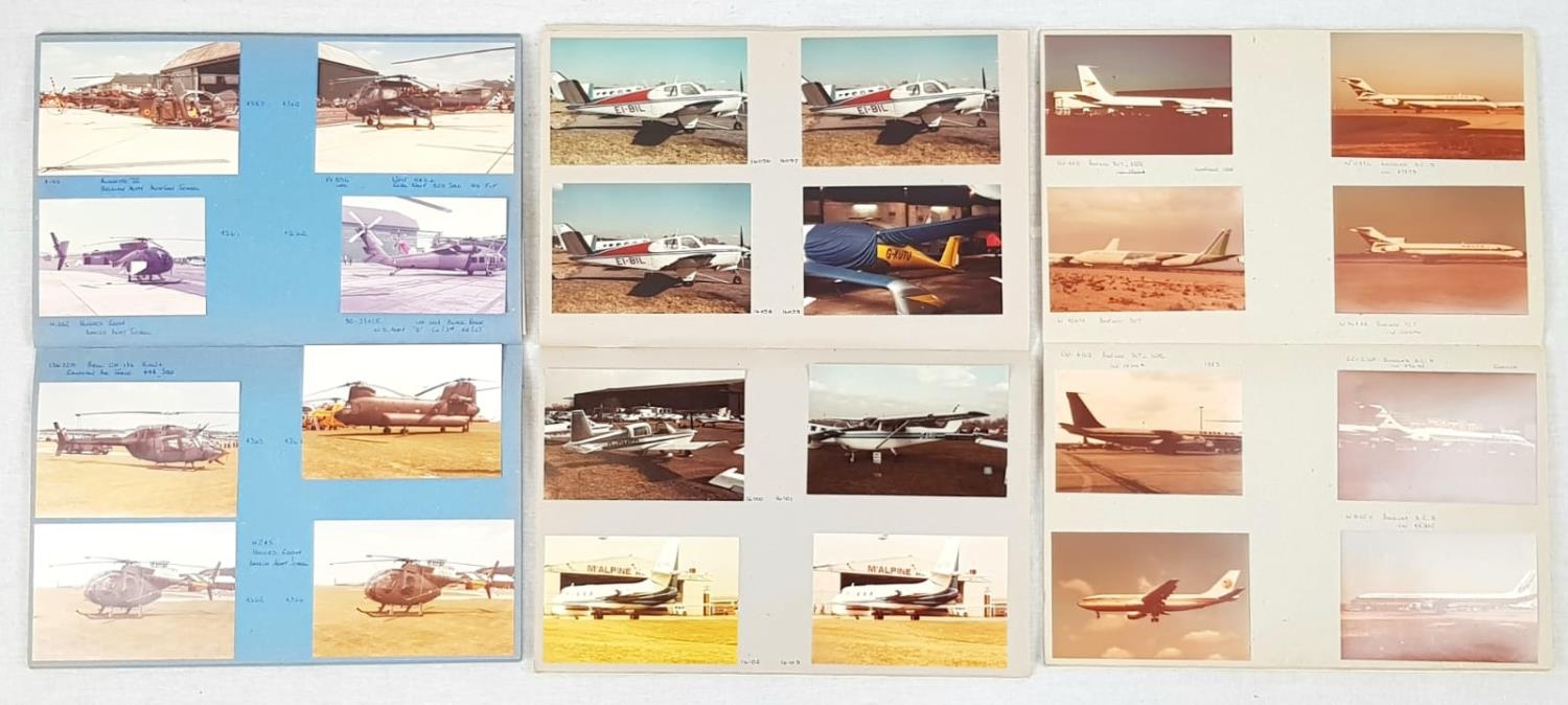 Three Scrapbooks with over 300 Original Colour and Black and White Photos of Different Aircraft ( - Image 2 of 3