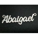 STERLING SILVER ABAIGAEL NAME PENDANT