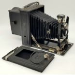 Certo Antique Bellows Folding Camera. Made in Germany. Original case. As Found.