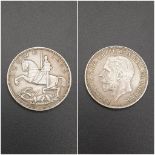 1935 George V Silver Rocking Horse Crown. 28g