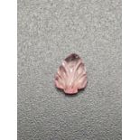 0.43 Cts Natural Pink Sapphire in Carved cut. 5.70 x 4.31 x 1.90mm. Come with IGL&I Certificated