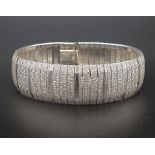 Silver Dress Bracelet. 6cm diameter. 28.68g.