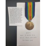 THE GREAT WAR FOR CIVILISATION 1914-18 MEDAL PRESENTED TO DVR J BERRY ROYAL ARTILLERY WITH