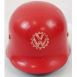 WW2 German VW Factory Fire Crew Helmet.