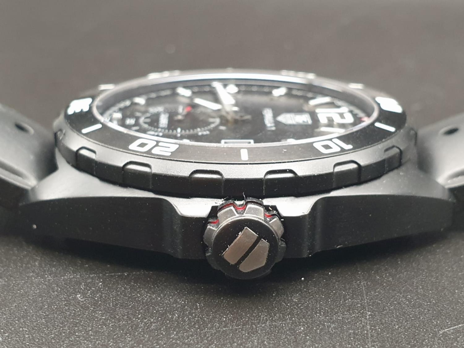 Tag Heuer Formula 1 watch black face and strap, 42mm - Image 9 of 10