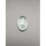 3.08 Cts Natural Aquamarine in Oval Cabochon shape. 11.33 x 7.43 x 4.82mm. Come with ITLGR