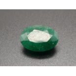 6.40 Cts Natural Emerald in Oval Cut Shape. 14.50 x 10.80 x 6mm. Come with GLI Certificated