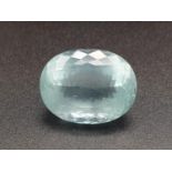 Natural Aquamarine. 21 Carats. Beautiful Colour Saturation.