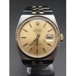 Rolex Datejust gents watch two-tone metal, 36mm