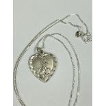 Vintage silver St Christopher pendant on silver chain