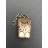 Vintage 9K Yellow Gold Cowbell Pendant. You know what this necklace needs? More Cowbell. 13.73g