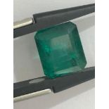 loose emerald with no oil 8.075cts; 15x10x8.8mm;