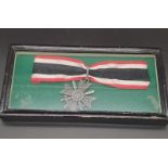 WW2 Framed War Merit Knights Cross with Swords. this may be a very good reproduction so is being