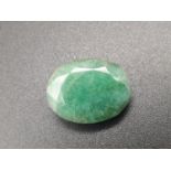 11.6 Carat Natural Emerald, Oval Shape.