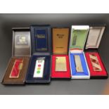 Five Vintage Lighters In Original Cases. A/F