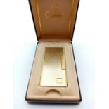 Colibri Gold Plated Vintage Lighter in Original Case. AF.