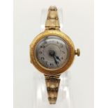 Vintage Rolled Gold Ladies Watch. As Found