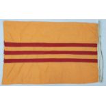 Vietnam War Era South Vietnam Flag , Made in a tailor shop in Saigon. 100 x 65 cm.