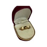 Set of 3x Vintage 9ct gold shirt buttons , hallmarked 9ct