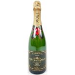 Bottle (750ml) Moet and Chandon Millésime Blanc Vintage 1999 Champagne. As new, in gift box.