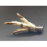 Vintage Eagle Claw Brooch. 7cm