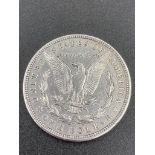 Silver USA Morgan dollar 1921 Having the rarer Denver mint mark ,extra fine condition with bold