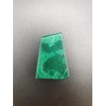 100 Carats of a Rectangular Piece of Malachite Stone. 21 x 30mm