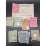 A collection of Vietnam War era (pre 1974) Paperwork and passes allowing Civilian contractors into