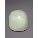 Large Natural Pale Green Rose cut Stone. 53g