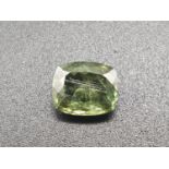 3.55 Carats Natural Demantoid Garnet with Hairline Inclusion Pattern.