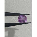 loose purple sapphire 2.07ct; 7x5.8x4.8mm