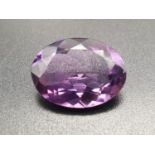 9.65 Cts Natural Amethyst. in Oval Mix shape. 18 x 13 x 7mm. Come with GLI Certificated