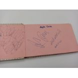 Spurs Autograph Book with Over 40 Signatures including: Steve Perryman, Bill Nicholson, Martin